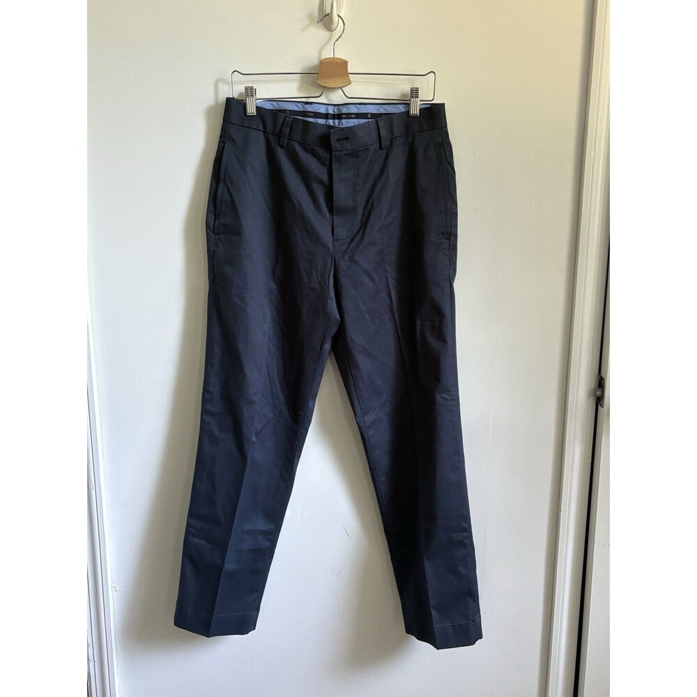 Brooks Brothers Advantage Chino Pants Clark Fit Stretch Twill Navy Men’s 32